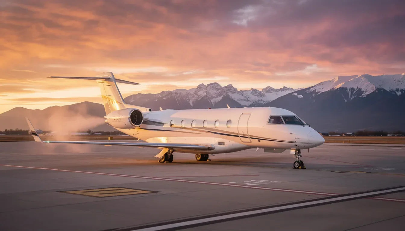GP JetWorks business jet hero image